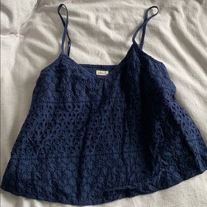 Navy blue Hollister tank top